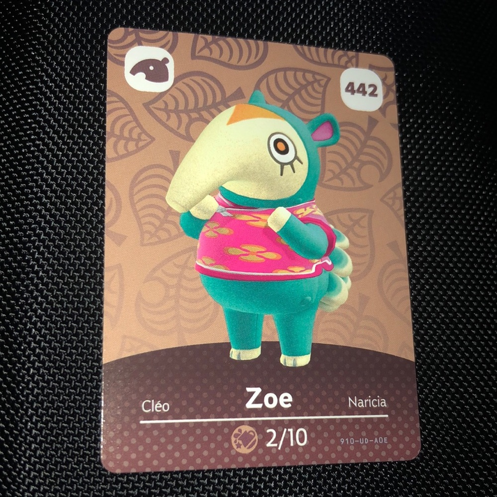 Animal Crossing amiibo - Zoe - card 442